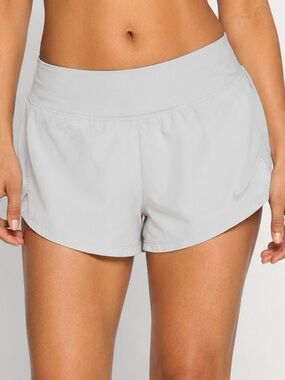 Nike Dri-FIT Women’s Running Shorts XS Light Gray Athletic Workout Shorts